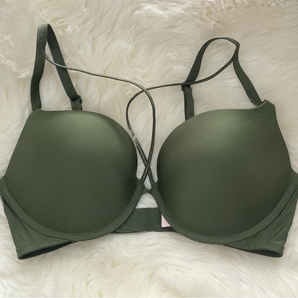 VICTORIA’S SECRET‎ Green Sexy Push Up Bra with straps size 36D Woman’s lingerie - Picture 4 of 5
